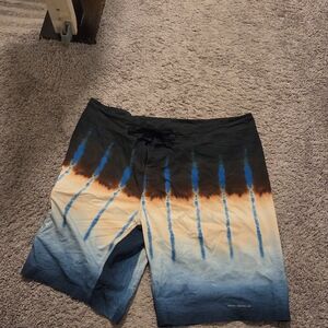 Columbia PFG Omni Guard- Gradient Blue and Black Board Shorts